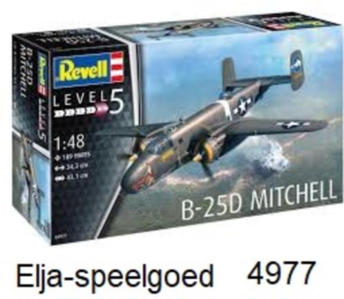 Revell 1:48 B-25D MITCHELL 4977- modelbouw -vliegtuig, Hobby en Vrije tijd, Modelbouw | Vliegtuigen en Helikopters, Nieuw, Vliegtuig