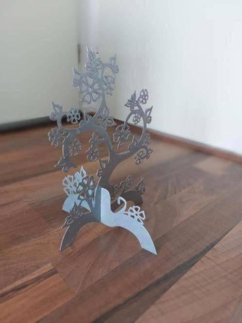 Metalen sieraden standaard, 19x19cm, H27cm, Sieraden, Tassen en Uiterlijk, Overige Accessoires, Ophalen of Verzenden, Gebruikt