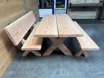 Douglas tuinset 200 cm – Kruispoot tafel + bank met en zonde
