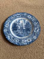 Vintage Liberty Blue Independence Hall Bord, Ophalen of Verzenden