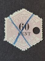 Nederland NVPH TG10 60 Cent 1877-1903 Perforatie & Aniline, Verzenden, T/m 1940, Gestempeld