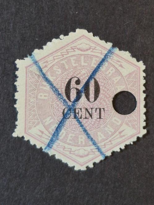 Nederland NVPH TG10 60 Cent 1877-1903 Perforatie & Aniline, Postzegels en Munten, Postzegels | Nederland, Gestempeld, T/m 1940