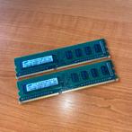Samsung 2GB 1Rx8 PC3 10600U DDR3 ( 2x 1GB ), Gebruikt, 1333 MHz, DDR3, Ophalen of Verzenden