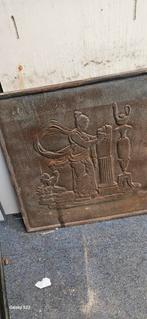 Antieke Gietijzeren Haardplaat Neo Klassiek, Ophalen, Gebruikt, Inzethaard, Houthaard