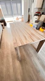 Mooie houten eettafel, Ophalen, Gebruikt, 50 tot 100 cm, Vijf personen of meer