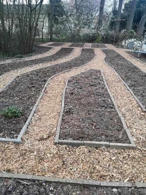 Houtsnippers, bodembedekker, mulch, Tuin en Terras, Grind, Keien en Split, Zo goed als nieuw, Overige typen, Overige materialen