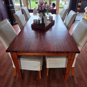 Donker Grenen Eettafel - 220cm beschikbaar voor biedingen