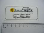 sticker oud KROSSE Zevenaar didam mercedes benz auto oldtime, Verzenden, Zo goed als nieuw, Bedrijf of Vereniging