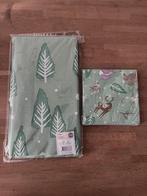 Tafelkleed + servetten lichter groen met kerstboom 138 x 220, Ophalen of Verzenden, Nieuw