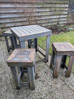 Gratis op te halen steigerhouten tuinset, Ophalen, Gebruikt, Hout