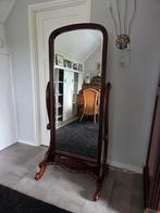 Antieke Teakhouten Spiegel, Huis en Inrichting, Woonaccessoires | Spiegels, Ophalen, Gebruikt, 150 tot 200 cm, Rechthoekig