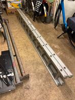 Aluminium schuifladder 2x 10 treden, Doe-het-zelf en Verbouw, Ladders en Trappen, Ophalen, Gebruikt, Ladder, 4 meter of meer
