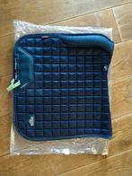 Le mieux Memory Foam satin dekje, maat Full, donkerblauw, Ophalen of Verzenden, Gebruikt, Dekje