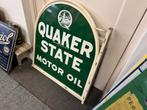 QUAKER STATE groot oud reclamebord, Reclamebord, Gebruikt, ., Ophalen of Verzenden