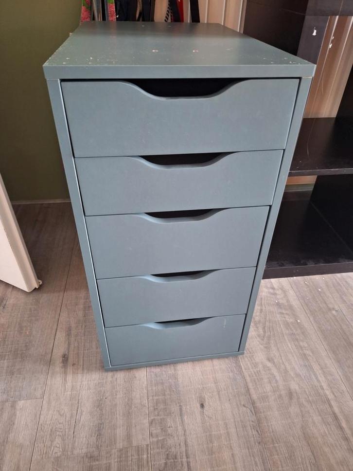 Alex ladekast van Ikea - Groen, Huis en Inrichting, Kasten | Ladekasten, Zo goed als nieuw, 100 tot 150 cm, Minder dan 50 cm, 50 tot 75 cm