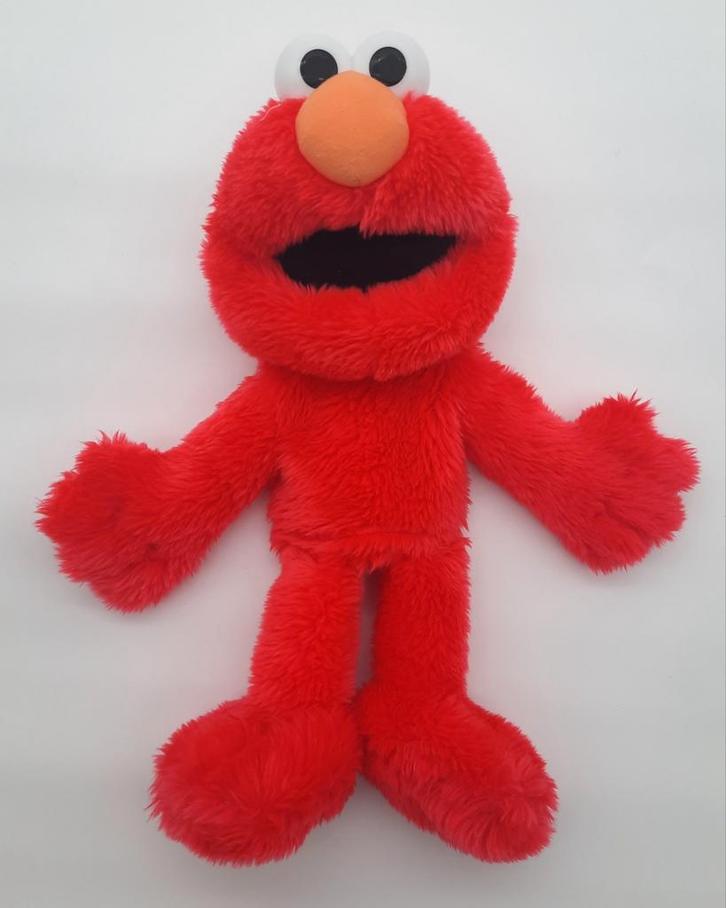 Elmo uit Sesamstraat handpop ca. 38cm lang, Kinderen en Baby's, Speelgoed | Knuffels en Pluche, Zo goed als nieuw, Overige typen