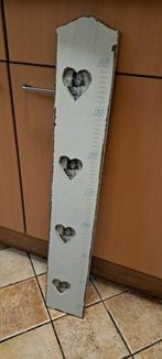 te koop houten groei meter met fotolijsten voor foto s 7 x 7, Ophalen of Verzenden, Nieuw, Wanddecoratie