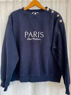 Marineblauwe H&M sweater met Paris print Large, Kleding | Dames, Ophalen of Verzenden, Gedragen, Maat 42/44 (L), Blauw