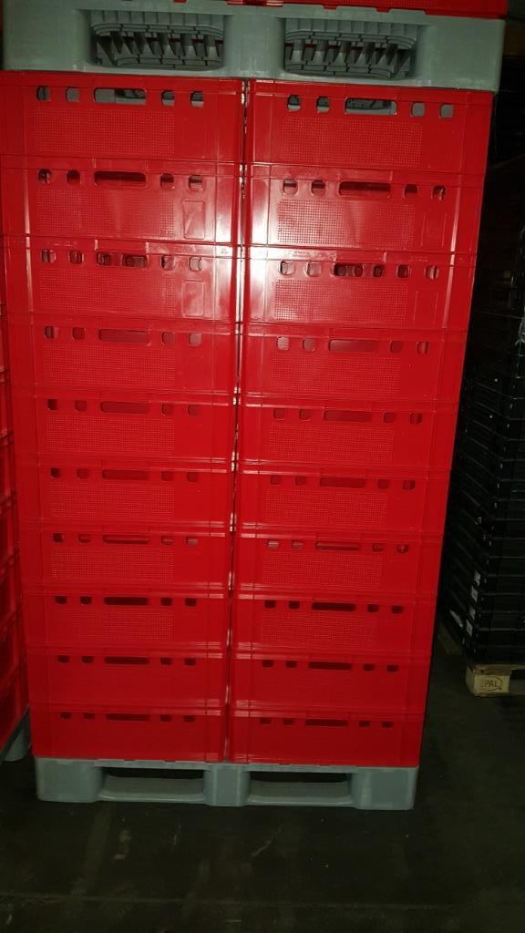 kratten E 2 /H1 paletten /europaletten te koop gevraagd, Doe-het-zelf en Verbouw, Kratten en Dozen, Gebruikt, Krat, 50 tot 75 cm