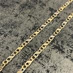 14k gouden ketting massief schakel valkenoog, Ophalen of Verzenden, Nieuw, Goud