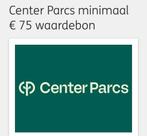 Center Parcs Waardebon Minimaal €75 (ING Code), Drie personen of meer, Kortingsbon, Bungalowpark
