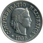 Zwitserland 5 rappen uit 1938, Ophalen of Verzenden, Overige landen, Losse munt