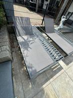 Luxe ligbedden voor buiten – set van 2 – aluminium frame, Ophalen, Zo goed als nieuw, Aluminium, Verstelbaar