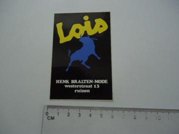 sticker oud Lois RUINEN Henk Bralten mode winkel westerstr  beschikbaar voor biedingen