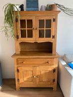 Houten boekenkast/buffetkast, Huis en Inrichting, Kasten | Buffetkasten, Ophalen, 100 tot 150 cm, Met deur(en), Eikenhout
