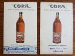 2 reclamekaarten CORA Vermouth, Arnold Cohen & Zoon Den Haag, Verzamelen, Ophalen of Verzenden