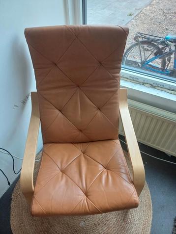 Ikea Stoel Cognac Leer beschikbaar voor biedingen