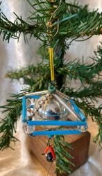 OUD ANTIEK GLAZEN KERSTBOOM KERSTBAL VERSIERING GABLONZ, Diversen, Kerst, Ophalen of Verzenden, Gebruikt