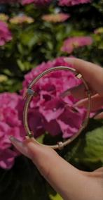 14k gouden spijkeramband en love armband bangle - NIEUW, Sieraden, Tassen en Uiterlijk, Armbanden, Ophalen of Verzenden, Nieuw