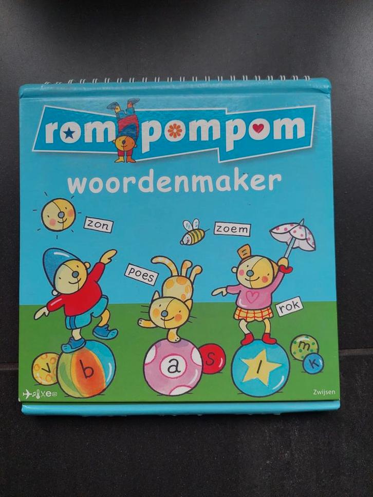 Rom Pom Pom -  Woordenmaker te koop!, Boeken, Kinderboeken | Kleuters, Zo goed als nieuw, Non-fictie, Ophalen of Verzenden