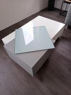 Xooon salon tafel 2 delen op wieltjes. Ophalen in Winsum, Huis en Inrichting, Tafels | Salontafels, Ophalen, Gebruikt, 50 tot 100 cm