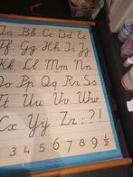 Oude letterkaart, Antiek en Kunst, Antiek | Schoolplaten, Ophalen of Verzenden, Overige thema's