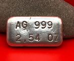 2.54 Oz 999 zilver gegoten baartje 78.74 gram, Ophalen of Verzenden, Zilver