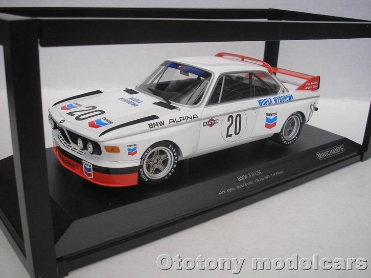 Bmw 3.0 CSL #20 24h Spa 1973 1/18 Minichamps, Hobby en Vrije tijd, Modelauto's | 1:18, Nieuw, Auto, MiniChamps, Ophalen of Verzenden