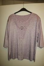 shirt mt XL(strepen-ring-bandjes)m.3/4 mouw paars-wit NIEUW, Ophalen, Paars, Maat 46/48 (XL) of groter, Nieuw