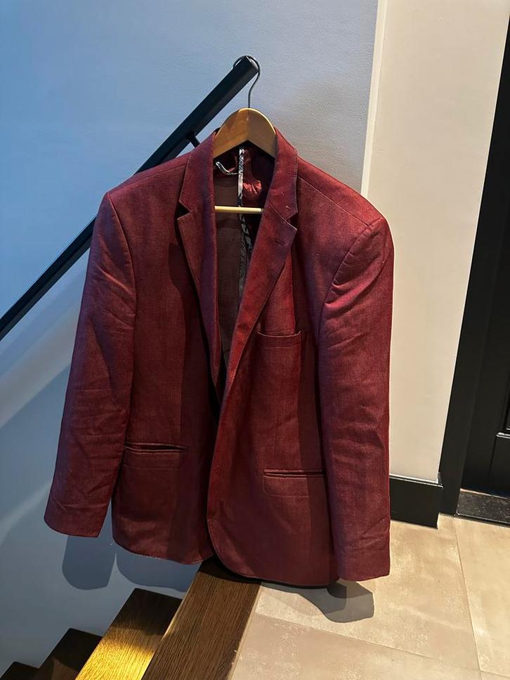 Heren Colbert Maat 56 - Top Staat!, Kleding | Heren, Kostuums en Colberts, Zo goed als nieuw, Maat 56/58 (XL), Rood, Ophalen of Verzenden