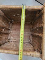 Rieten Haardmand / Houtmand, Huis en Inrichting, Woonaccessoires | Schalen en Manden, Gebruikt, Mand, Vierkant, Ophalen of Verzenden