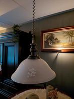 Hanglamp Eikenhout & Bloemen Kap, Huis en Inrichting, Lampen | Hanglampen, Ophalen of Verzenden