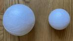 Piepschuim bal 2 stuks 5 en 7 cm te gebruiken voor hobby, Hobby en Vrije tijd, Knutselen, Ophalen, Nieuw, Materiaal