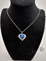 Swarovski Hart Ketting - Blauw Met doos, Ophalen of Verzenden, Zo goed als nieuw, Toebehoren, Blauw