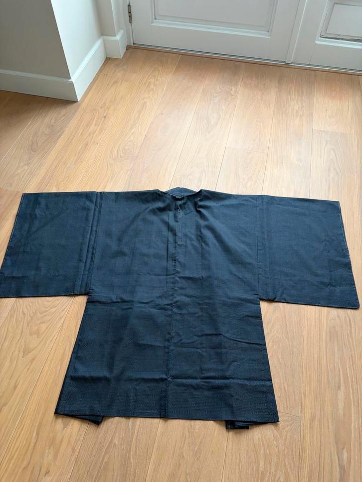 Authentieke Japanse Zijden Kimono - Nieuw!, Kleding | Heren, Jassen | Zomer, Nieuw, Blauw, Ophalen of Verzenden