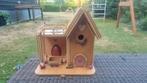 Vogelhuis met voederplaats en solar verlichting., Ophalen of Verzenden, Nieuw