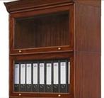 Mahonie Boekenkast 225cm met glazen deurtjes-messingbeslag, Huis en Inrichting, Ophalen, Met klep(pen), 200 cm of meer, Klassiek