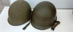 Militaire Oorlog Helm + Liner Leger USA / Nederland WW2 WO2?, Ophalen of Verzenden, Landmacht, Helm of Baret