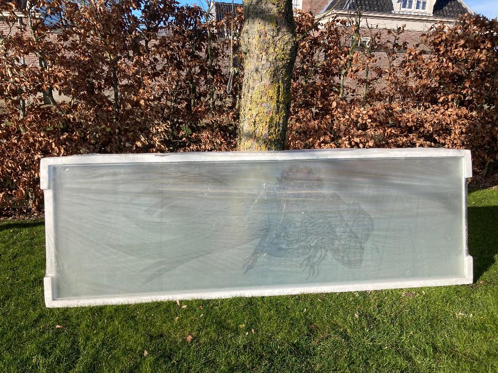 Wandpaneel Glas kantoorwand, Ophalen, 80 tot 120 cm, Nieuw, 160 cm of meer