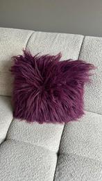 Fluffy kussen paars, Huis en Inrichting, Woonaccessoires | Kussens, Ophalen of Verzenden, Zo goed als nieuw, Paars, Vierkant